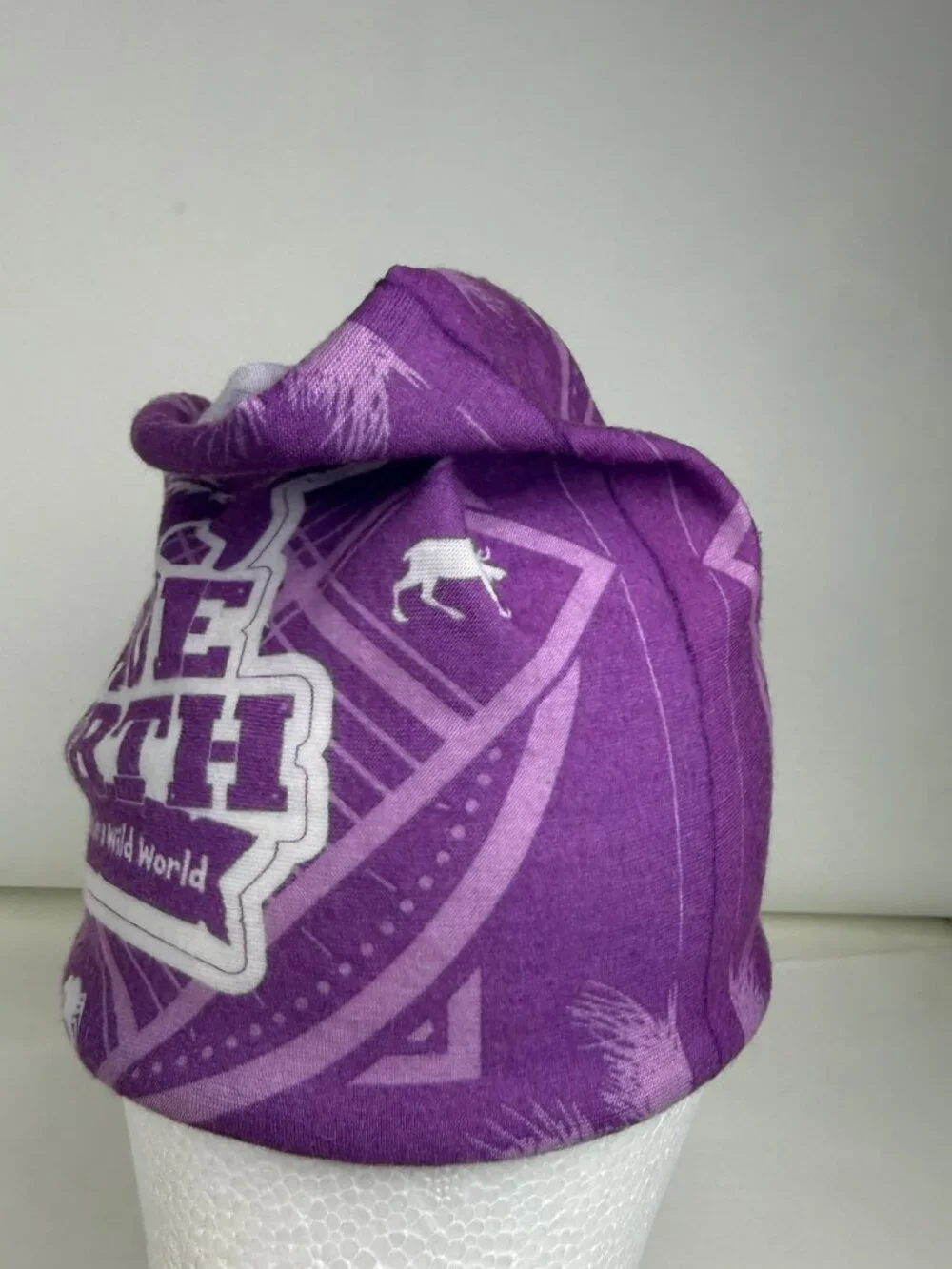 True North Trusting Jesus in a Wild World Purple Tube Bandana Scarf Headwear